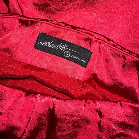 On Twelfth The Real Thing Red Maxi Skirt - Picture 3 of 3